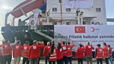 تركيا: سفينة مساعدات تنطلق إلى غزة