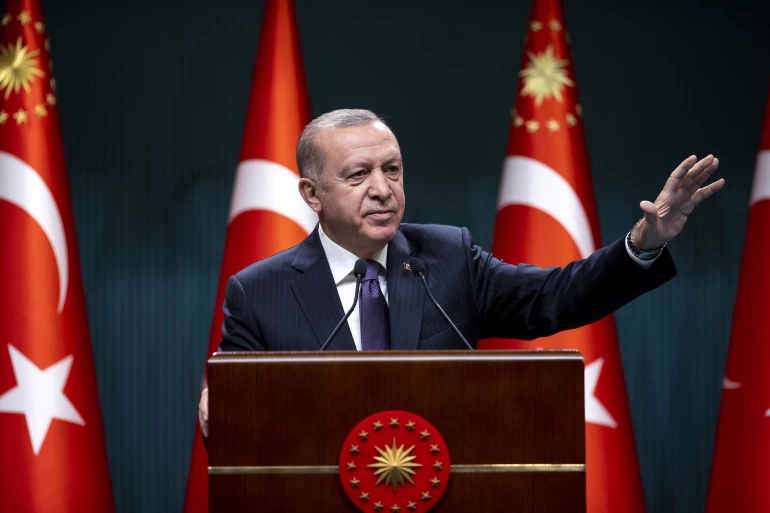 أردوغان : تركيا لن تقف مكتوفة الأيدي وهي تشاهد ذلك